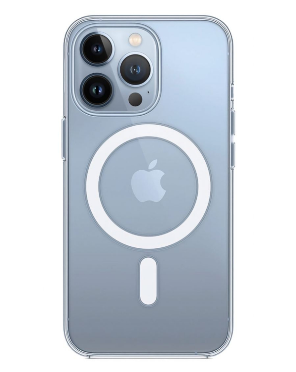 Силиконовый чехол MagSafe CLEAR для iPhone 13 Pro Max прозрачный