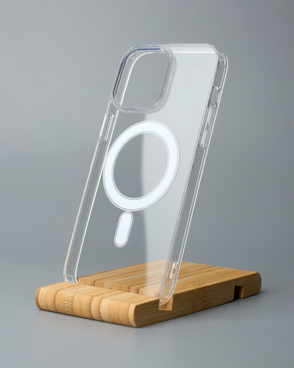 Силиконовый чехол MagSafe CLEAR для iPhone 13 Pro Max Прозрачный