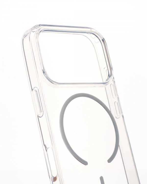 Силиконовый чехол MagSafe CLEAR для iPhone 17 Pro Max Прозрачный