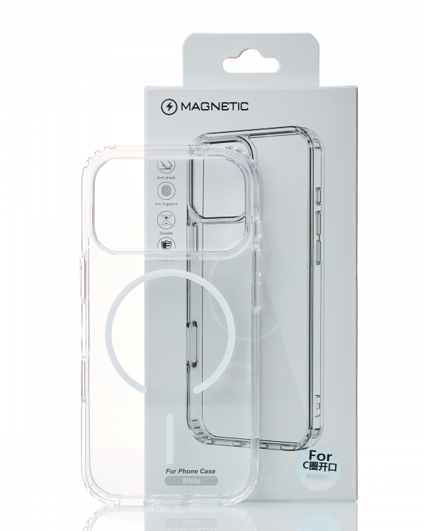 Силиконовый чехол MagSafe CLEAR для iPhone 17 Pro Max Прозрачный