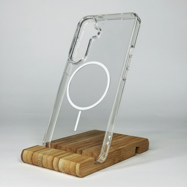 Силиконовый чехол CLEAR с поддержкой MagSafe для Samsung S26 Plus Прозрачный
