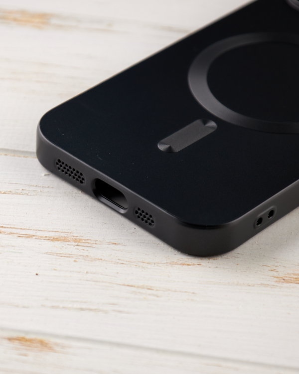 Силиконовый чехол MagSafe COLORS 2 + Camers Protection для iPhone 14 Plus черный