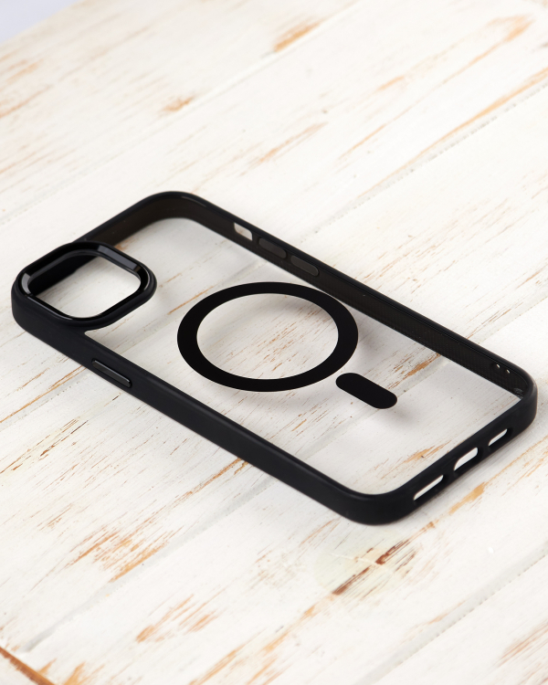 Силиконовый чехол MagSafe COLORS для iPhone 13 черный