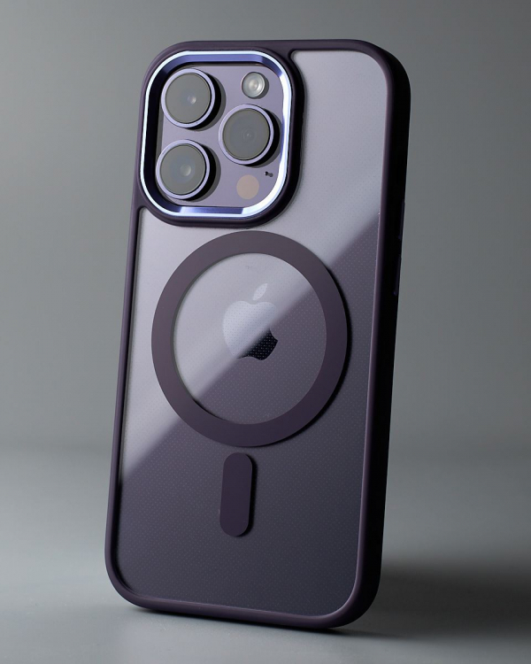 Силиконовый чехол MagSafe COLORS для iPhone 13 Pro Max фиолетовый