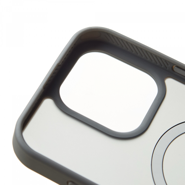 Силиконовый чехол MATTE с поддержкой MagSafe для iPhone 16 Pro Max titanium black