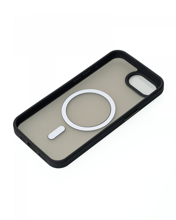 Силиконовый чехол MATTE с поддержкой MagSafe для iPhone 16E classic black