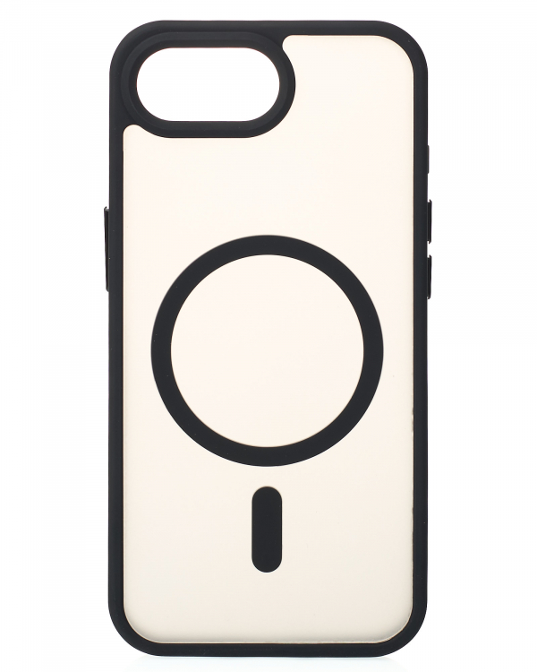 Силиконовый чехол MATTE с поддержкой MagSafe для iPhone 16E classic black