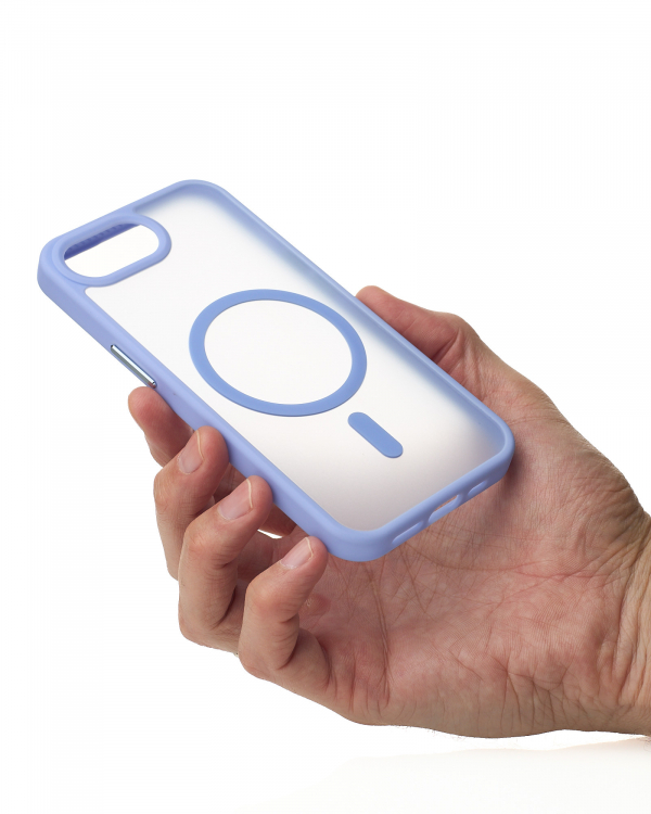 Силиконовый чехол MATTE с поддержкой MagSafe для iPhone 16E lavander