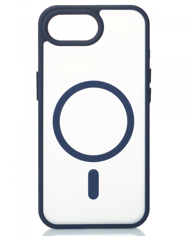 Силиконовый чехол MATTE с поддержкой MagSafe для iPhone 16E dark blue