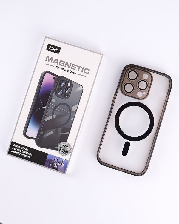 Силиконовый чехол SHADE PHONE с поддержкой MagSafe для iPhone 14 Pro черный