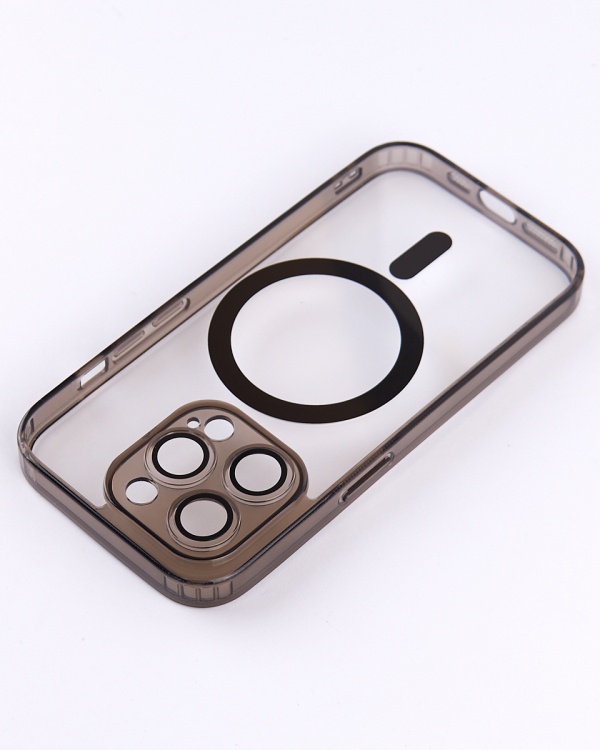 Силиконовый чехол MagSafe SHADE PHONE для iPhone 15 Pro Max черный