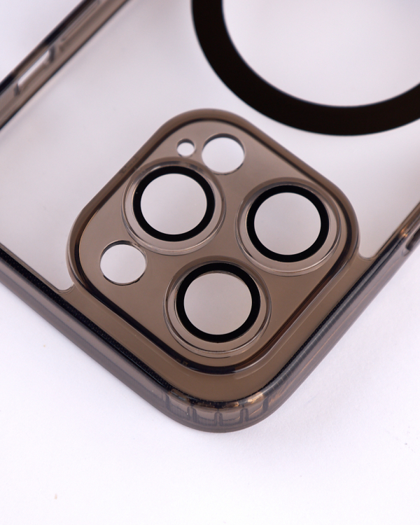 Силиконовый чехол MagSafe SHADE PHONE для iPhone 15 Pro Max черный