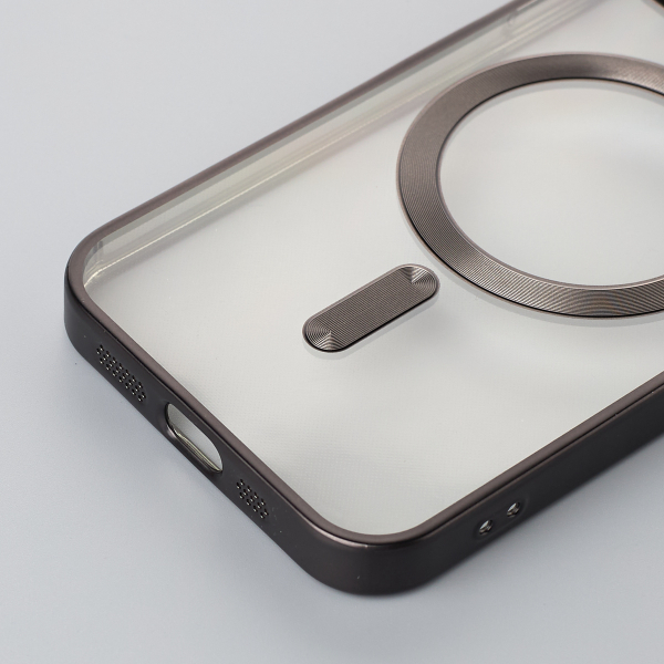 Силиконовый чехол MagSafe SHINING MATTE для iPhone 12 black