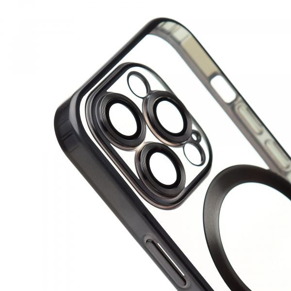 Силиконовый чехол MagSafe SHINING MATTE для iPhone 15 Pro black