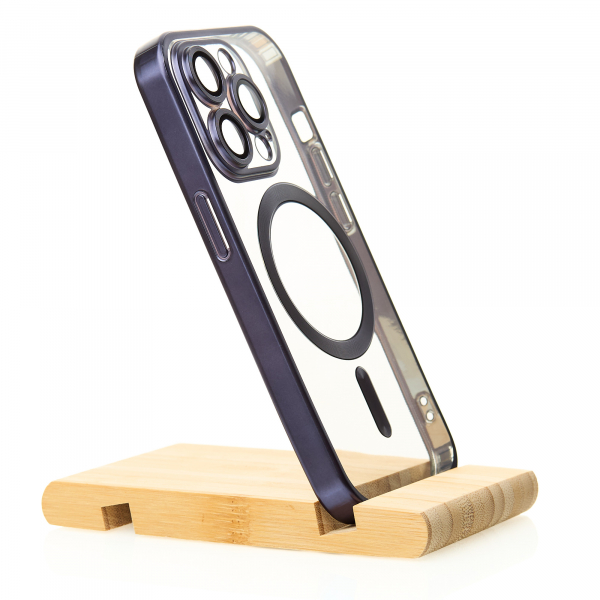 Силиконовый чехол MagSafe SHINING MATTE для iPhone 14 Pro deep purple