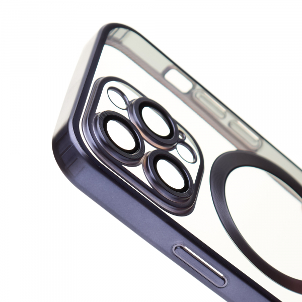 Силиконовый чехол MagSafe SHINING MATTE для iPhone 14 Pro deep purple