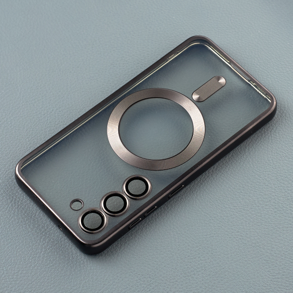 Силиконовый чехол MagSafe SHINING MATTE для Samsung S23 black