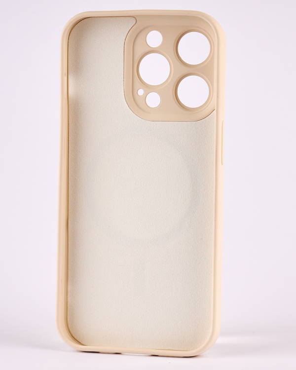 Силиконовый чехол MagSafe SOFT для iPhone 13 Pro Max бежевый