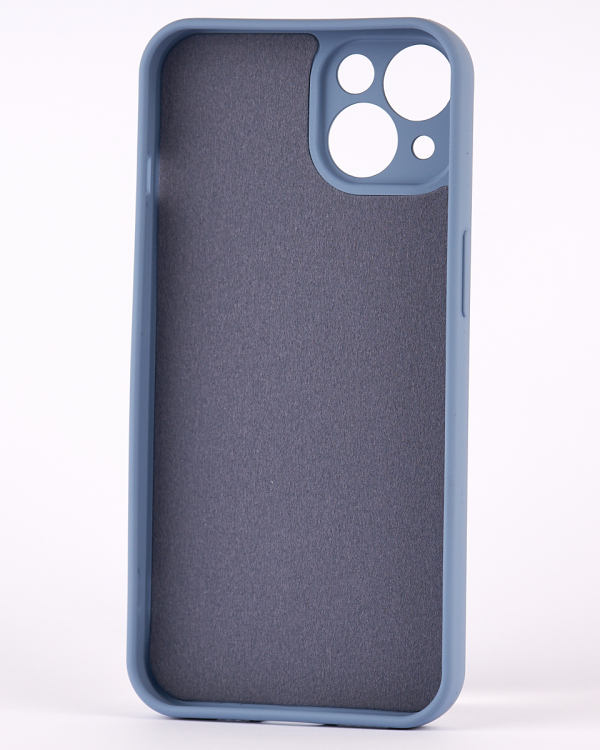 Силиконовый чехол MagSafe SOFT для iPhone 13 серо-синий