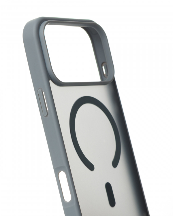 Силиконовый чехол MATTE с поддержкой MagSafe для iPhone 17 Pro Max titanium black