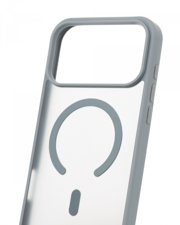 Силиконовый чехол MATTE с поддержкой MagSafe для iPhone 17 Pro Max titanium black