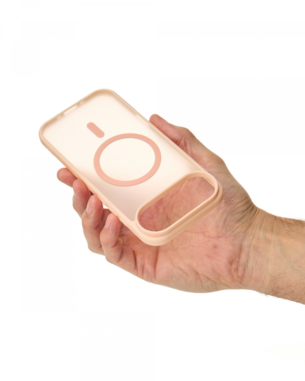 Силиконовый чехол MATTE с поддержкой MagSafe для iPhone 17 AIR dusty pink