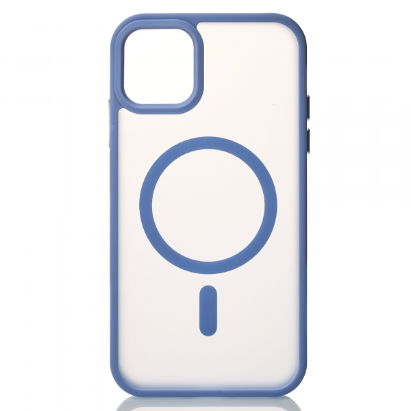 Силиконовый чехол MATTE с поддержкой MagSafe для iPhone 14 lavander