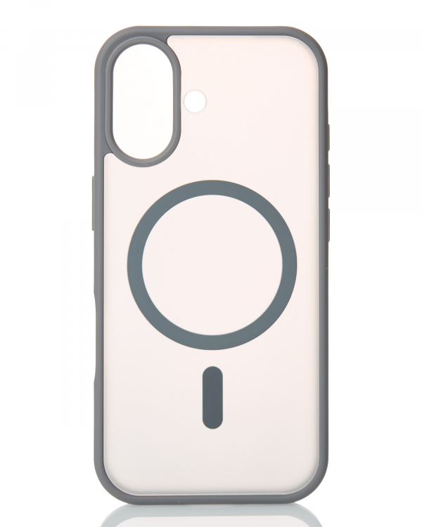 Силиконовый чехол MATTE с поддержкой MagSafe для iPhone 17 titanium black