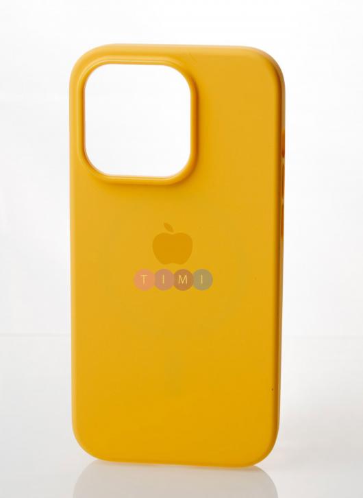 Силиконовый чехол OrigCase "Colors" with MagSafe для iPhone 14 Pro Sunglow