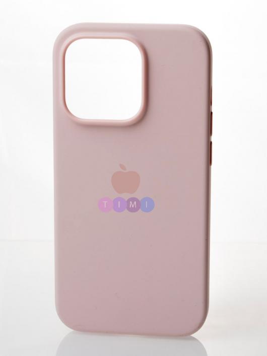 Силиконовый чехол OrigCase "Colors" with MagSafe для iPhone 14 Pro Chalk Pink