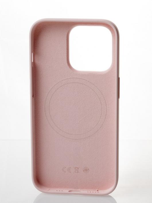 Силиконовый чехол OrigCase "Colors" with MagSafe для iPhone 14 Pro Chalk Pink