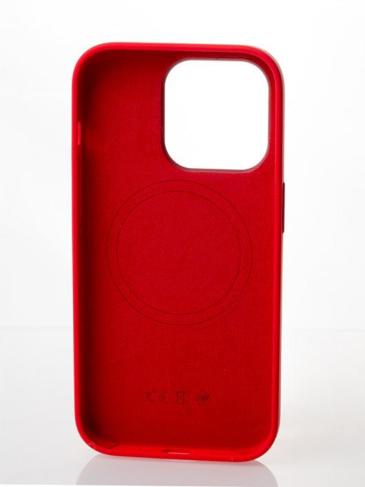 Силиконовый чехол OrigCase "Colors" with MagSafe для iPhone 14 Pro Red