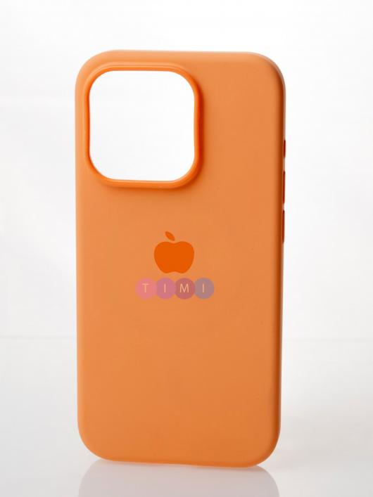 Силиконовый чехол OrigCase "Colors" with MagSafe для iPhone 15 Orange Sorbet