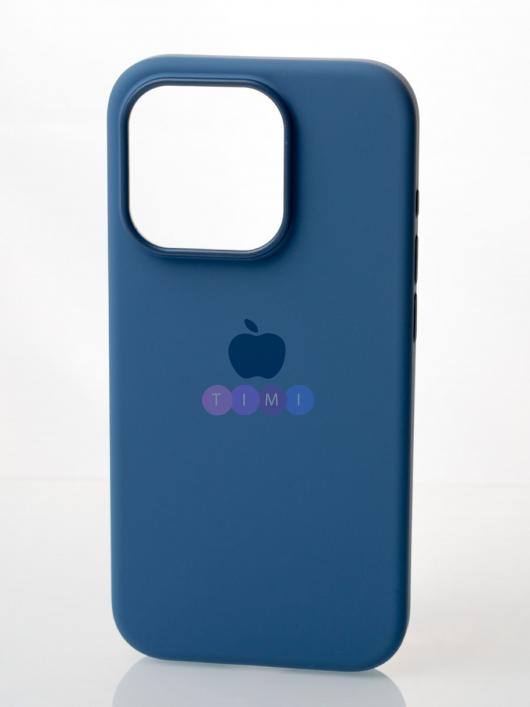 Силиконовый чехол OrigCase "Colors" with MagSafe для iPhone 15 Winter Blue