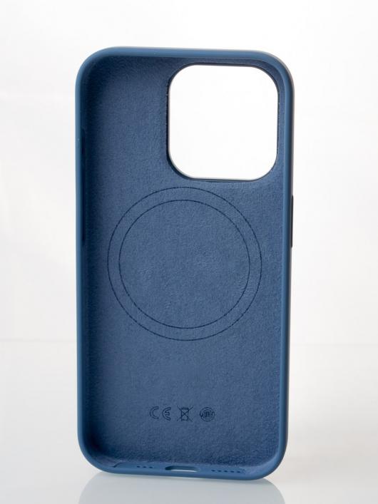 Силиконовый чехол OrigCase "Colors" with MagSafe для iPhone 15 Winter Blue