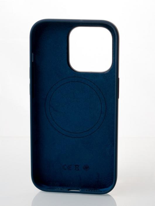 Силиконовый чехол OrigCase "Colors" with MagSafe для iPhone 15 Storm Blue