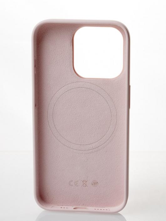 Силиконовый чехол OrigCase "Colors" with MagSafe для iPhone 15 Light Pink