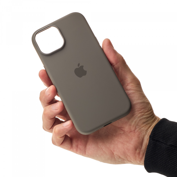 Силиконовый чехол OrigCase "Colors" with MagSafe для iPhone 15 Plus Clay