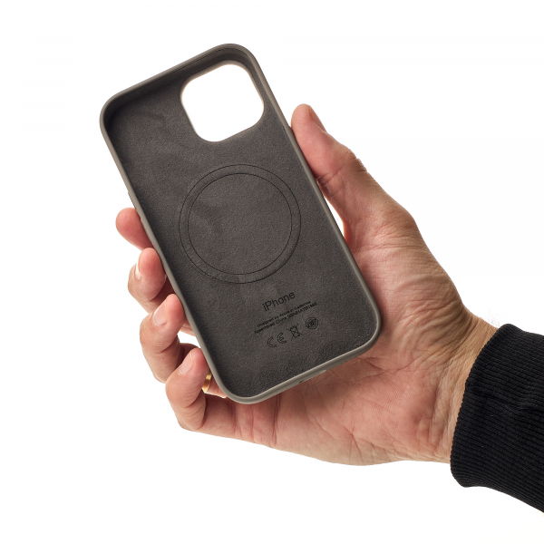Силиконовый чехол OrigCase "Colors" with MagSafe для iPhone 15 Plus Clay