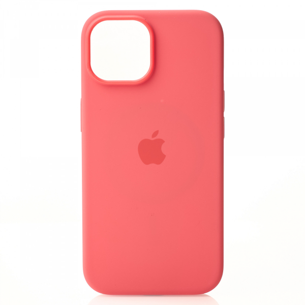 Силиконовый чехол OrigCase "Colors" with MagSafe для iPhone 15 Plus Guava