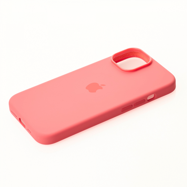 Силиконовый чехол OrigCase "Colors" with MagSafe для iPhone 15 Plus Guava