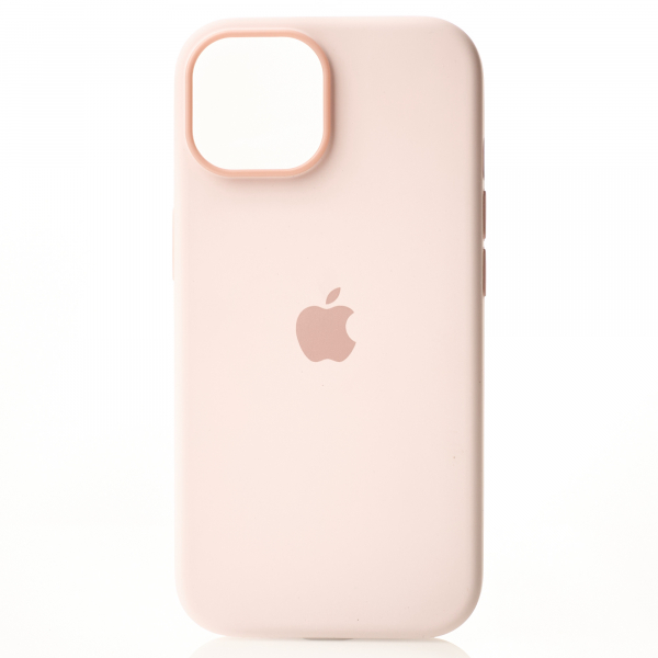 Силиконовый чехол OrigCase "Colors" with MagSafe для iPhone 15 Plus Light Pink