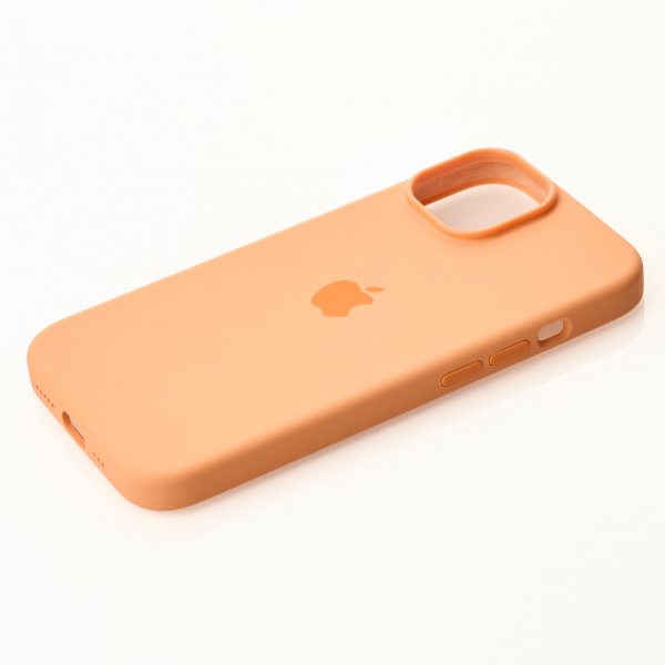 Силиконовый чехол OrigCase "Colors" with MagSafe для iPhone 15 Plus Orange Sorbet