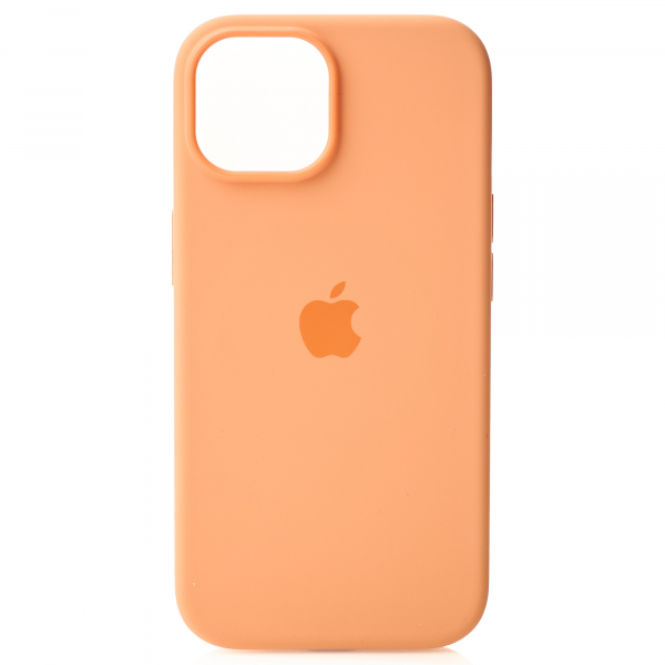 Силиконовый чехол OrigCase "Colors" with MagSafe для iPhone 15 Plus Orange Sorbet