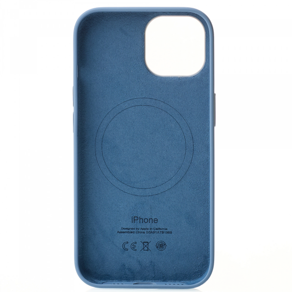 Силиконовый чехол OrigCase "Colors" with MagSafe для iPhone 15 Pro Max Winter Blue