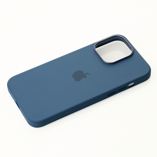Силиконовый чехол OrigCase "Colors" with MagSafe для iPhone 14 Pro Storm Blue