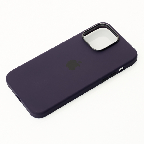 Силиконовый чехол OrigCase "Colors" with MagSafe для iPhone 14 Pro Elderberry
