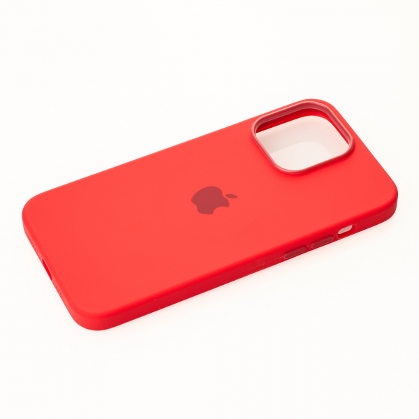Силиконовый чехол OrigCase "Colors" with MagSafe для iPhone 14 Pro Red