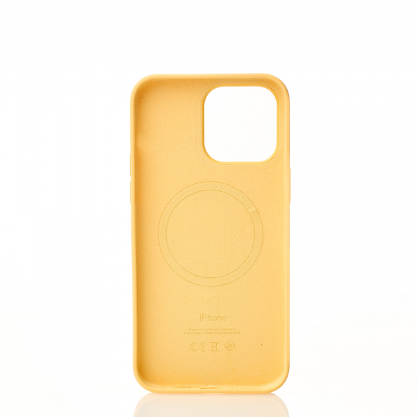 Силиконовый чехол OrigCase "Colors" with MagSafe для iPhone 14 Pro Sunglow