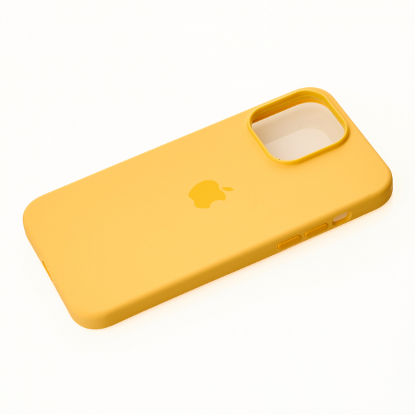 Силиконовый чехол OrigCase "Colors" with MagSafe для iPhone 14 Pro Sunglow